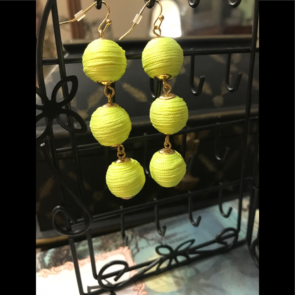 Earrings Yellow Costume